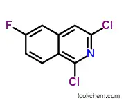 Molecular Structure of 1041423-26-0 (1,3-Dichloro-6-fluoroisoquinoline)